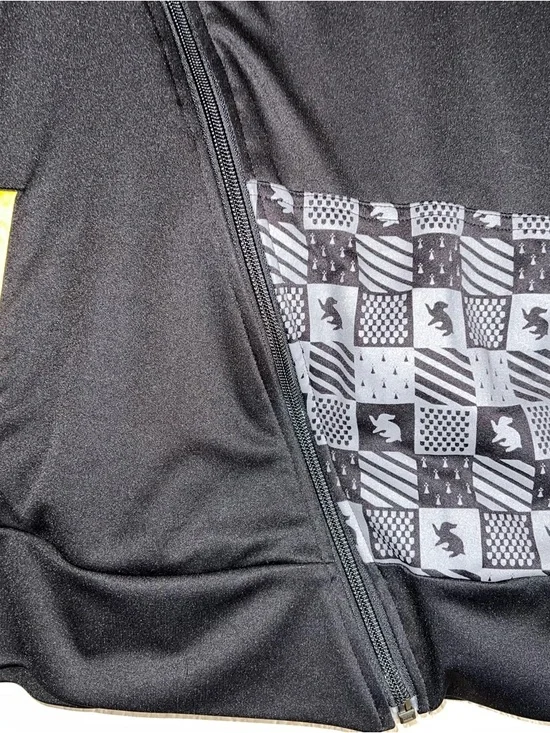 Universal Studios Women’s Harry Potter Hufflepuff Jacket In Black Yellow Sz S - Picture 6 of 11